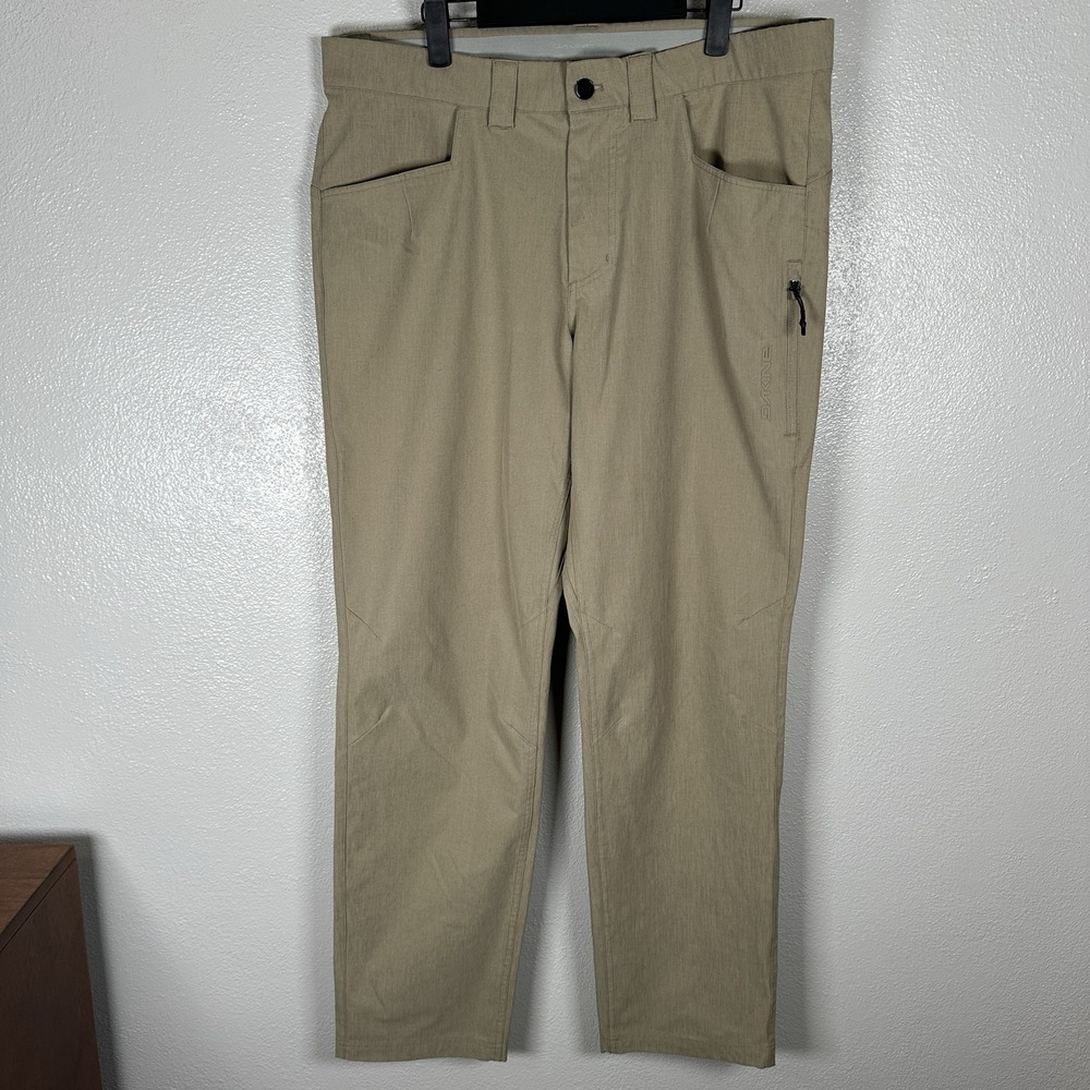 Dakine Performance Pants Mens Size 36x32 Khaki Chino Stretch Golf Active Cargo
